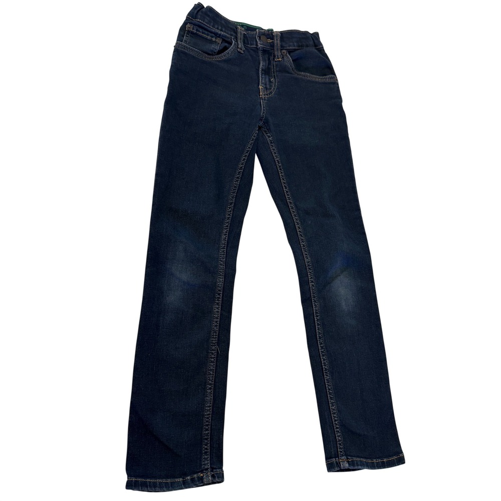 Levis 511 Slim Fit Jeans Boys Size 10 Reg Dark Wash Indigo Adjustable Waist